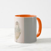 "イースターegger"の水彩画の鶏のコーヒー・マグ マグカップ (正面右)