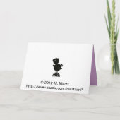 イースターMartzkinカード© 2012年のM. Martz シーズンカード (裏面)