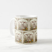 イースターSips：子羊の装飾イースターマグ🐇🌸 コーヒーマグカップ (正面左)