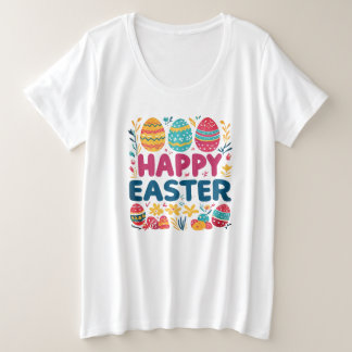 イースターTシャツ プラスサイズTシャツ