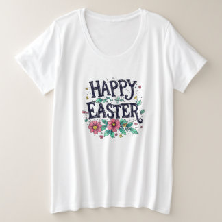 イースターTシャツ プラスサイズTシャツ