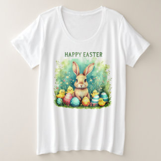 イースターTシャツ プラスサイズTシャツ