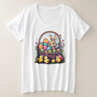 イースターTシャツ プラスサイズTシャツ