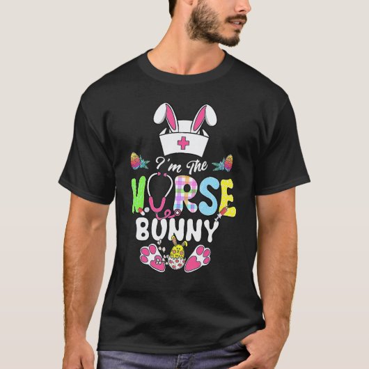 イースターTシャツ 看護師のライフ バニー看護師 Tシャツ (正面)