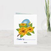 イースターWhimseyのカスタムな挨拶の民芸 シーズンカード (裏面)