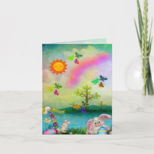 イースターWhimseyのカスタムな挨拶の民芸 シーズンカード (正面)