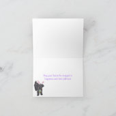 イースターYorkiePoo -ヨークシャテリアのプードルの組合せ シーズンカード (内部)