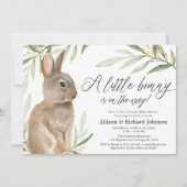 イースタ男女兼用ーバンカップルベビーシャワー 招待状 (正面)