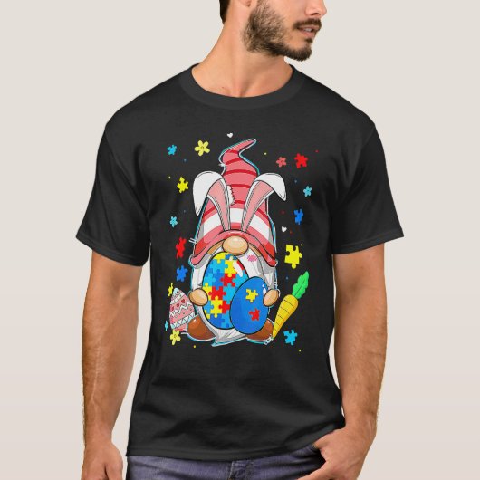 イーストを受け入れる 自閉症認知 ノーム Tシャツ (正面)