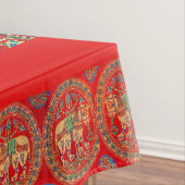 イーストインディアンゾウプリント テーブルクロス (インサイチュ)