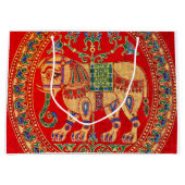 イーストインディアンゾウプリント ラージペーパーバッグ (正面)