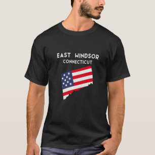 イーストウィンザーコネチカットUSA州アメリカトラベル Tシャツ