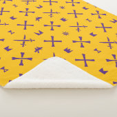 イーストカロライナ大学 |パイレーツパープルパターン シェルパブランケット (3/4)