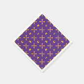 イーストカロライナ大学 |パイレーツ金ゴールドパターン スタンダードカクテルナプキン (角)