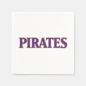 イーストカロライナ大学 |パイレーツ スタンダードカクテルナプキン (正面)