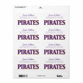 イーストカロライナ大学 |パイレーツ ラベル (フルシート)