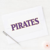 イーストカロライナ大学 |パイレーツ 長方形シール (封筒)