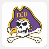 イーストカロライナ大学 | ECUパイレーツ スクエアシール (正面)