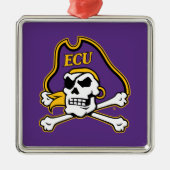 イーストカロライナ大学 | ECUパイレーツ メタルオーナメント (正面)