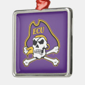 イーストカロライナ大学 | ECUパイレーツ メタルオーナメント (左)