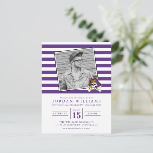 イーストカロライナ大学 | ECUパイレーツ 案内ポストカード (スタンド正面)