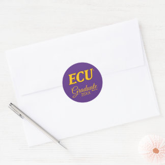 イーストカロライナ大学 | ECUロゴ ラウンドシール