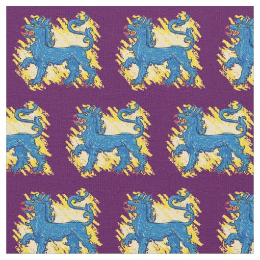 イーストキングダムブルータイガー ファブリック (クローズアップ)