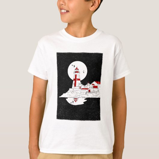 イーストクオディヘッドライトハウスフラットシャツ Tシャツ (正面)