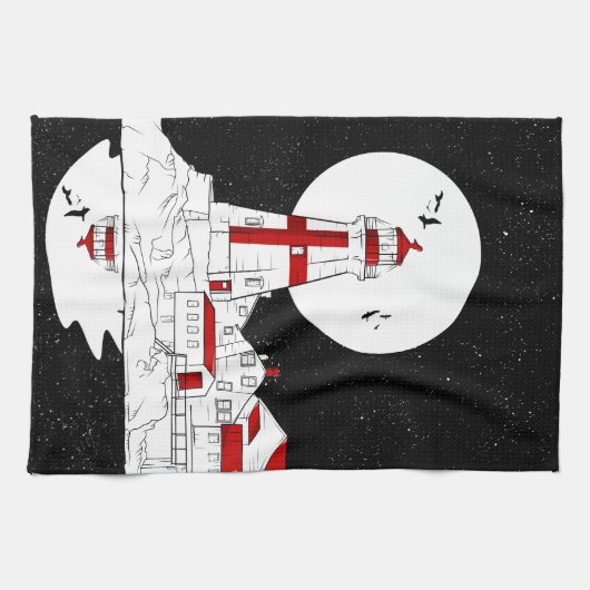 イーストクードディヘッドライトハウスフラット キッチンタオル (横)