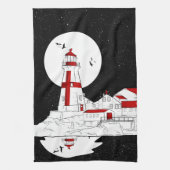 イーストクードディヘッドライトハウスフラット キッチンタオル (縦)