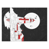 イーストクードディヘッドライトハウスフラット テーブルクロス (正面(横))