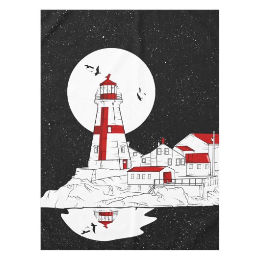 イーストクードディヘッドライトハウスフラット テーブルクロス (正面)