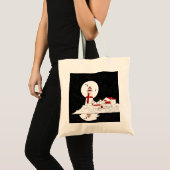 イーストクードディヘッドライトハウスフラット トートバッグ (正面(商品))