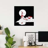 イーストクードディヘッドライトハウスフラット ポスター (ホームオフィス)