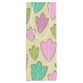 イーストコンテンポラリーオーク葉パターン抱き枕 ワインギフトバッグ (裏面)