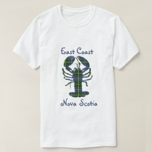 イーストコーストノバスコシアシャツロブスタータータンチェックカナダ Tシャツ