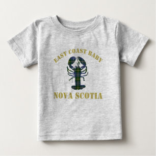 イーストコーストベビーノバスコシアロブスタータータンチェックシャツ ベビーTシャツ