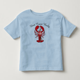 イーストコーストベビーロブスターノバスコシアカナダトドラー トドラーTシャツ