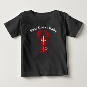 イーストコーストベビーロブスターノバスコシアカナダトドラー ベビーTシャツ