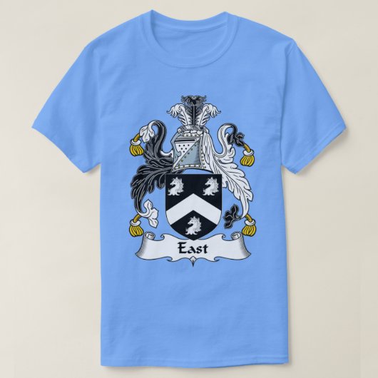 イーストコートオブアームズ家紋 Tシャツ (デザイン正面)