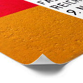 イーストサイドギャラリー、ベルリンの壁、商業用秋、 ポスター (角)