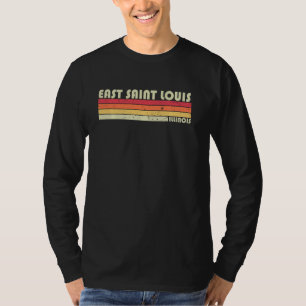 イーストサンルイイルイリノイおもしろいシティホームルーツ Tシャツ