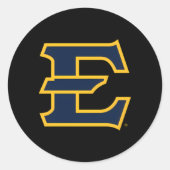 イーストテネシー州ブッカネアーズアイコン ラウンドシール (正面)