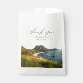 イーストヌサテンガラ結婚式の引き出物写真ありがとう フェイバーバッグ (正面)