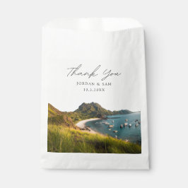 イーストヌサテンガラ結婚式の引き出物写真ありがとう フェイバーバッグ