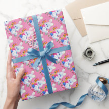 イーストバニーと卵のパターンの包装紙