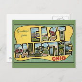 イーストパレスティナオハイオヴィンテージ旅行はがき ポストカード (正面/裏面)