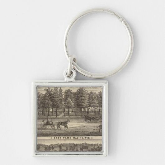 イーストパーク、ラシン、オークランドファーム キーホルダー (正面)