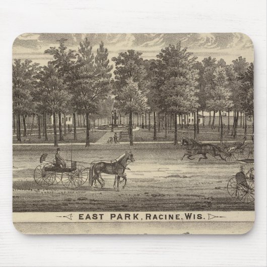 イーストパーク、ラシン、オークランドファーム マウスパッド (正面)