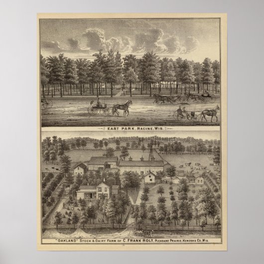 イーストパーク、レーシンとオークランドファーム ポスター (正面)